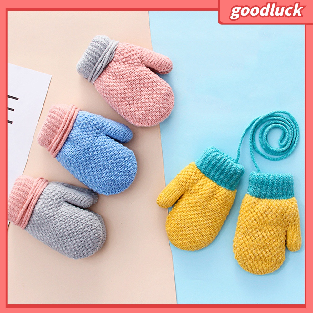 Găng Tay Đan Len Giữ Ấm Cho Bé