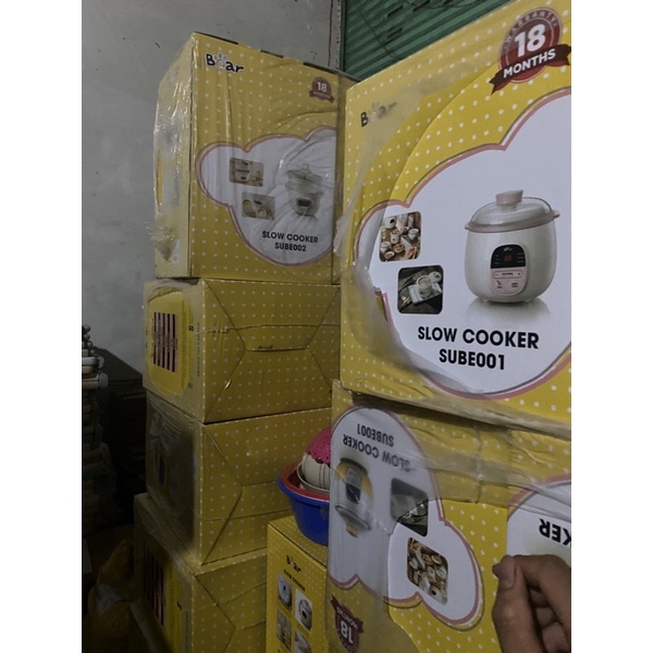[ BẢN QUỐC TẾ] Nồi nấu cháo cách thủy Bear