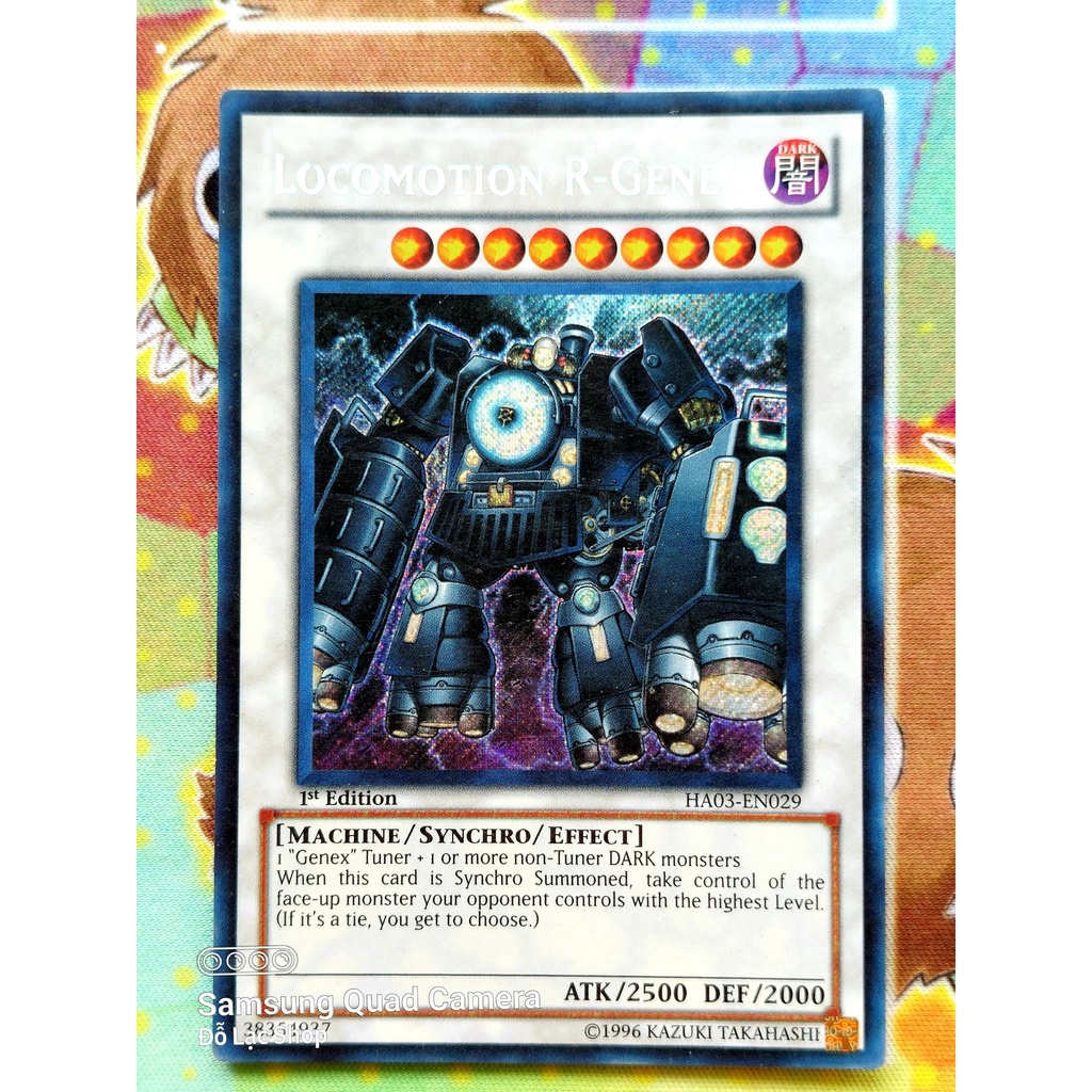 Thẻ Bài Yugioh Monster Mint90 Locomotion R-Genex - HA03-EN029 - Secret Rare