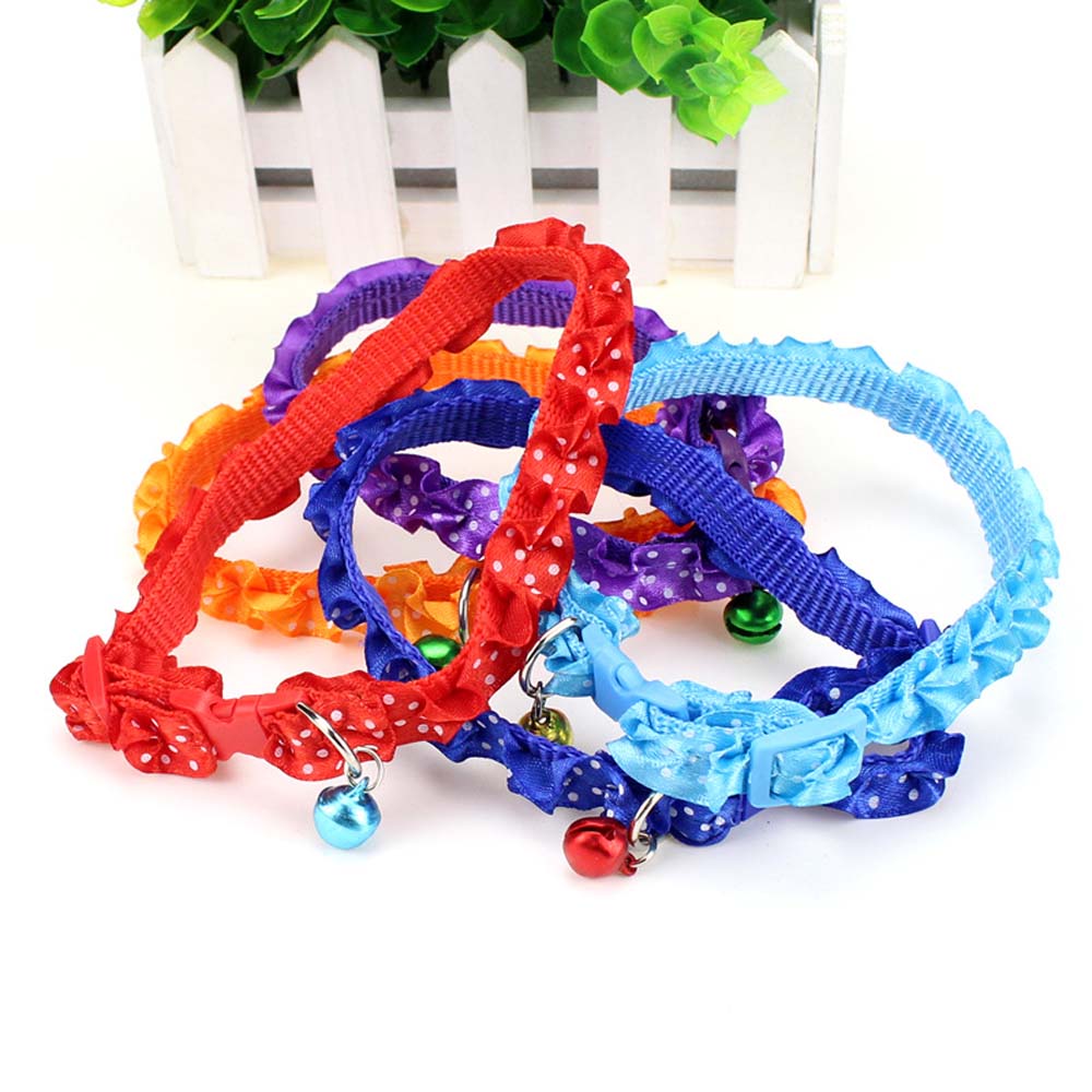 Vòng Cổ Họa Tiết Chấm Bi Cho Thú Cưng