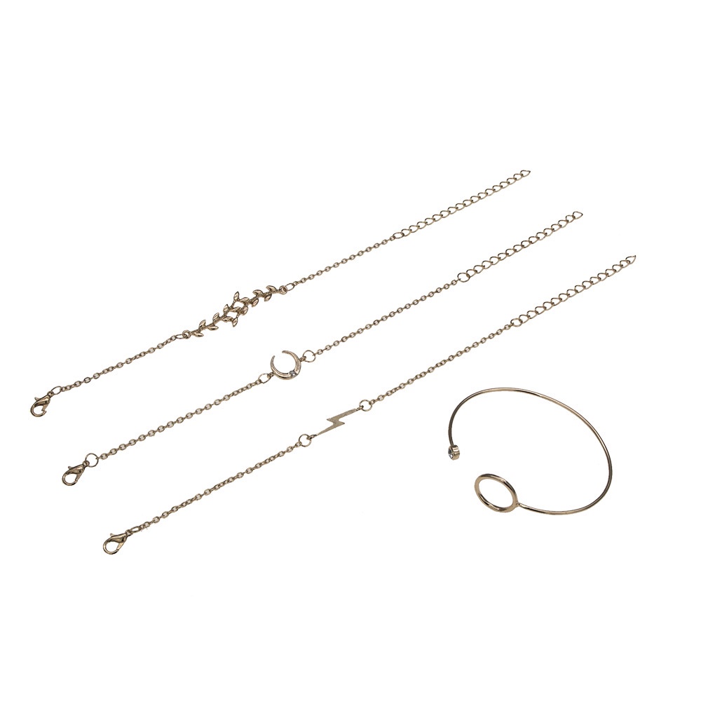 Bộ Vòng Tay Hợp Kim Mạ Vàng / Bạc Phong Cách Boho Thời Trang Cho Nữ