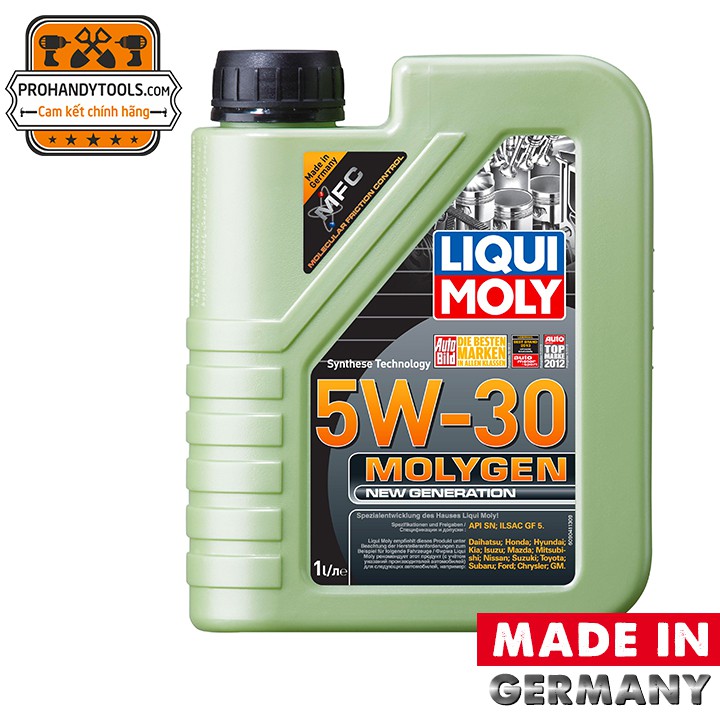 Nhớt Molygen Liqui Moly 5W30 9047 – 1L- Cho Xe Ga 150cc, Xe Hơi