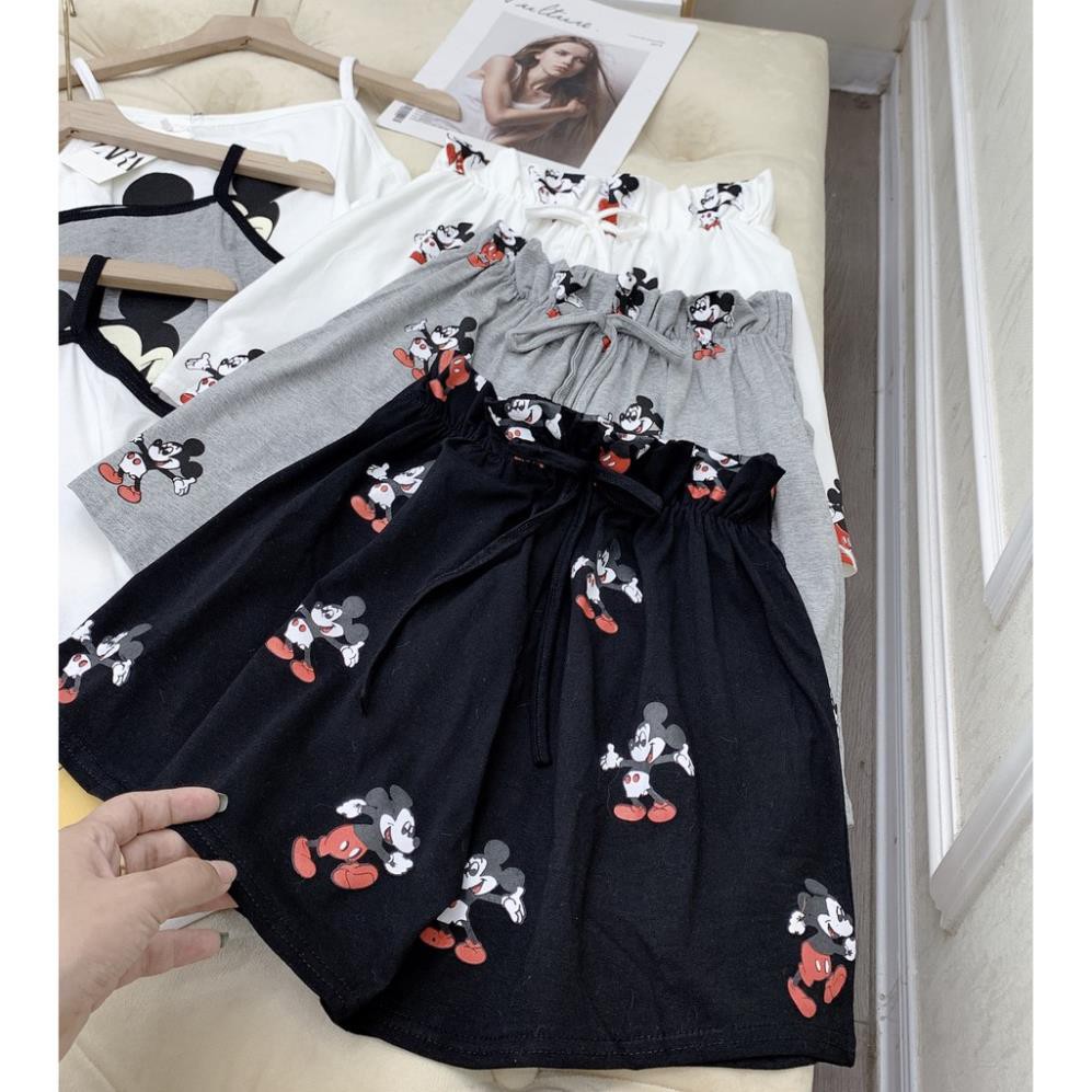 Set đồ nữ cá tính, set quần sóc áo dây đi chơi sang chảnh mùa hè đẹp 8A00004 THVVN | BigBuy360 - bigbuy360.vn