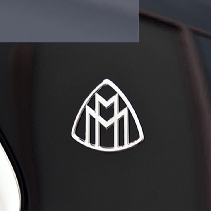 Bộ 2 Logo Maybach Inox gắn hông xe cao cấp G80707 - Chất liệu kim loại hợp kim sơn mạ màu