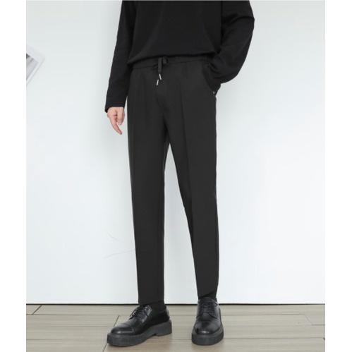 Quần tây nam cạp thun dây kéo co dãn thoải mái, chất Vtex bền đẹp mềm mại QN09