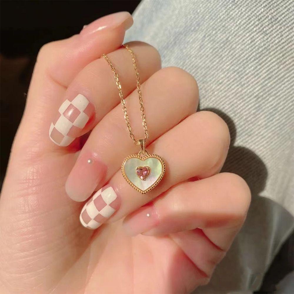 MXGOODS Vòng cổ Mặt Hình Trái Tim Thời Trang Cho Nữ