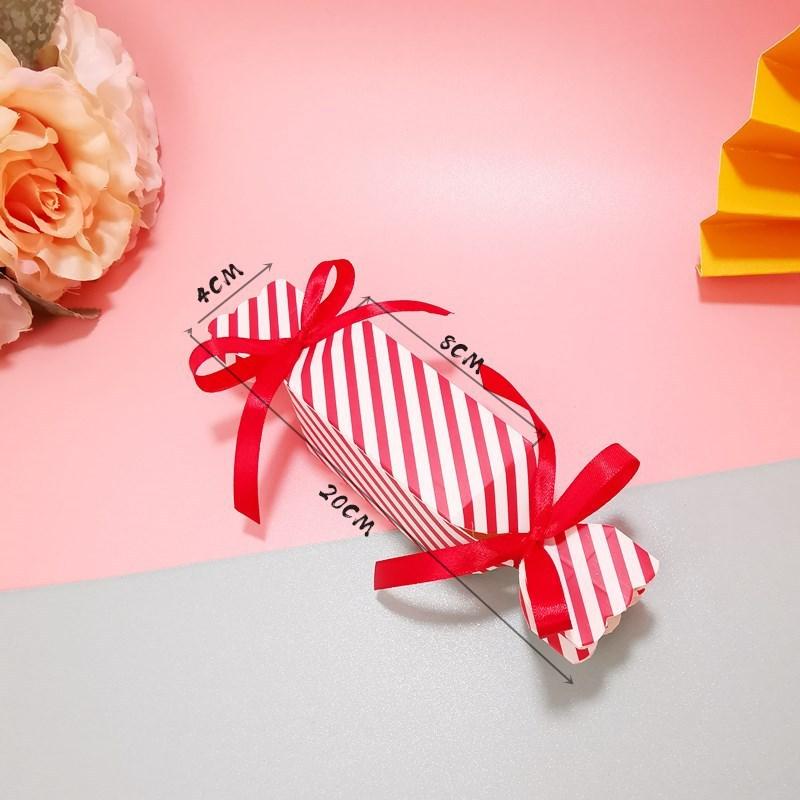 Hộp kẹo cưới nhỏ hình hộp sọc Phong cách châu Âu ngày lễ sáng tạo