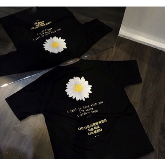 [sỈ] Áo thun tay lỡ unisex form rộng nam nư Hoa Cúc Nhỏ Ulzzang Wind CHIWAWA SHOP