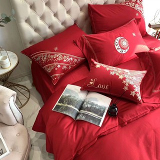 BỘ CHĂN GA GỐI LỤA CƯỚI CAO CẤP THIÊN NGA ( sét 7 món )