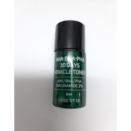 Combo 3 chai Nước hoa hồng giảm mụn Some By Mi AHA BHA PHA 30 Days Miracle Mini 6ml x 3