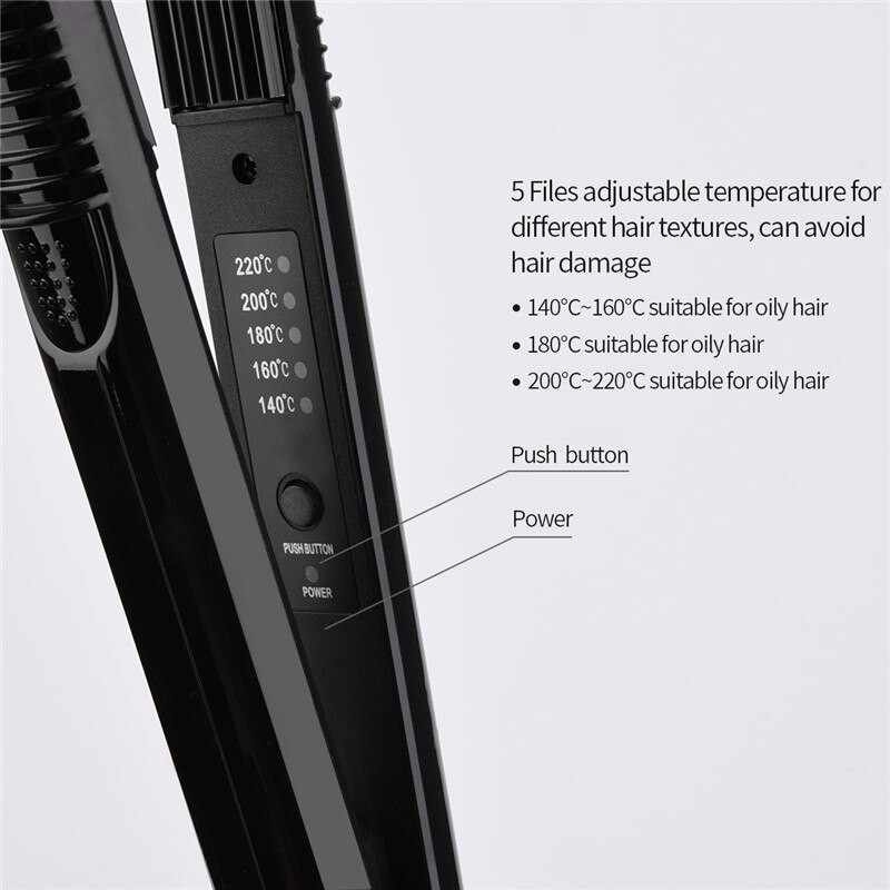 Máy Bấm Tóc Chỉnh Nhiệt Bản Nhỏ Kemei 2139