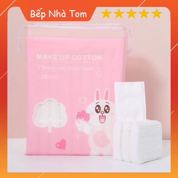 [HOT] Bông Tẩy Trang Gấu Vịt Thỏ 100% Cotton
