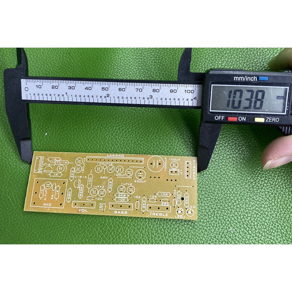 PCB Mạch công suất LA4440 có chỉnh TREEP BASS