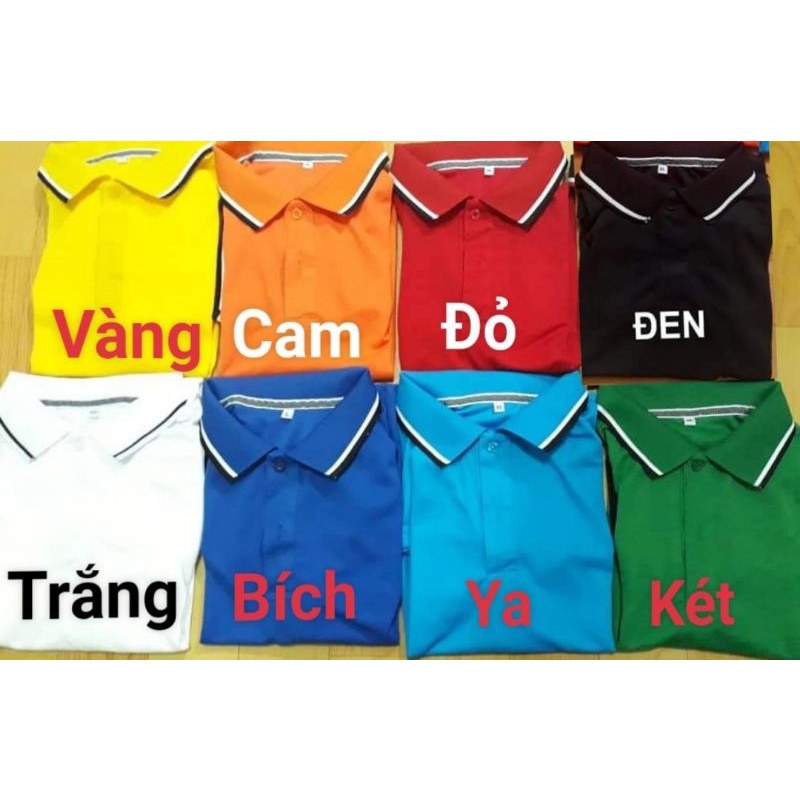 Áo thun poly mè phối sọc