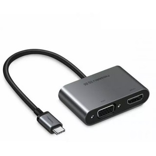 Cáp chuyển usb type c to hdmi + vga chính hãng ugreen 50738 hàng chính hãng