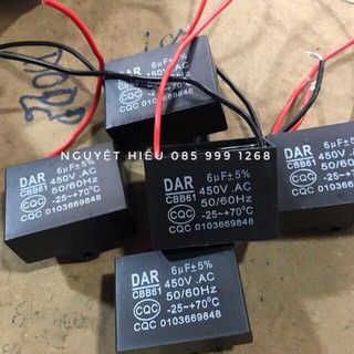 - 5 con tụ quạt 6uf 450v
