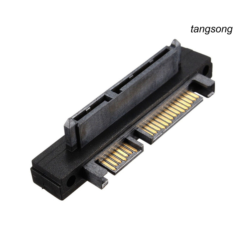 Đầu Chuyển Đổi Ts-90 Độ Sata 22pin 7 + 15 Male Sang Female