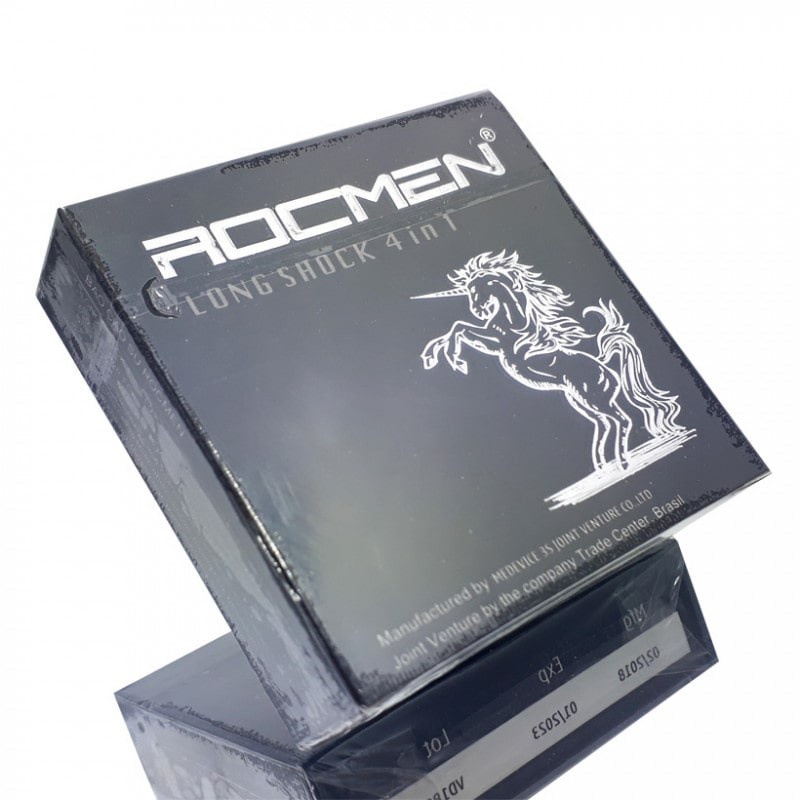 Bao cao su ROCMEN LONG SHOCK, bcs gai gân siêu mỏng chống xuất tinh sớm kéo dài thời gian