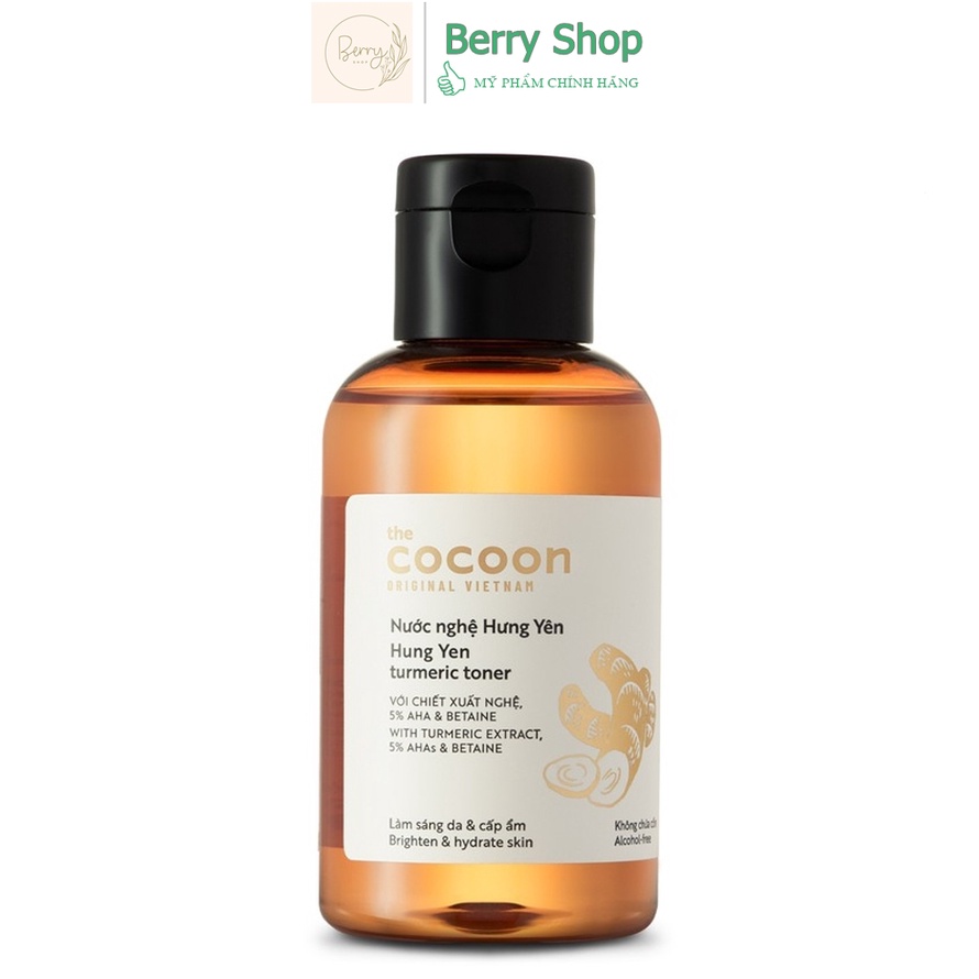 Toner nước nghệ Hưng Yên Cocoon - Nước cân bằng nghệ Cocoon 140ml sáng da mịn màng