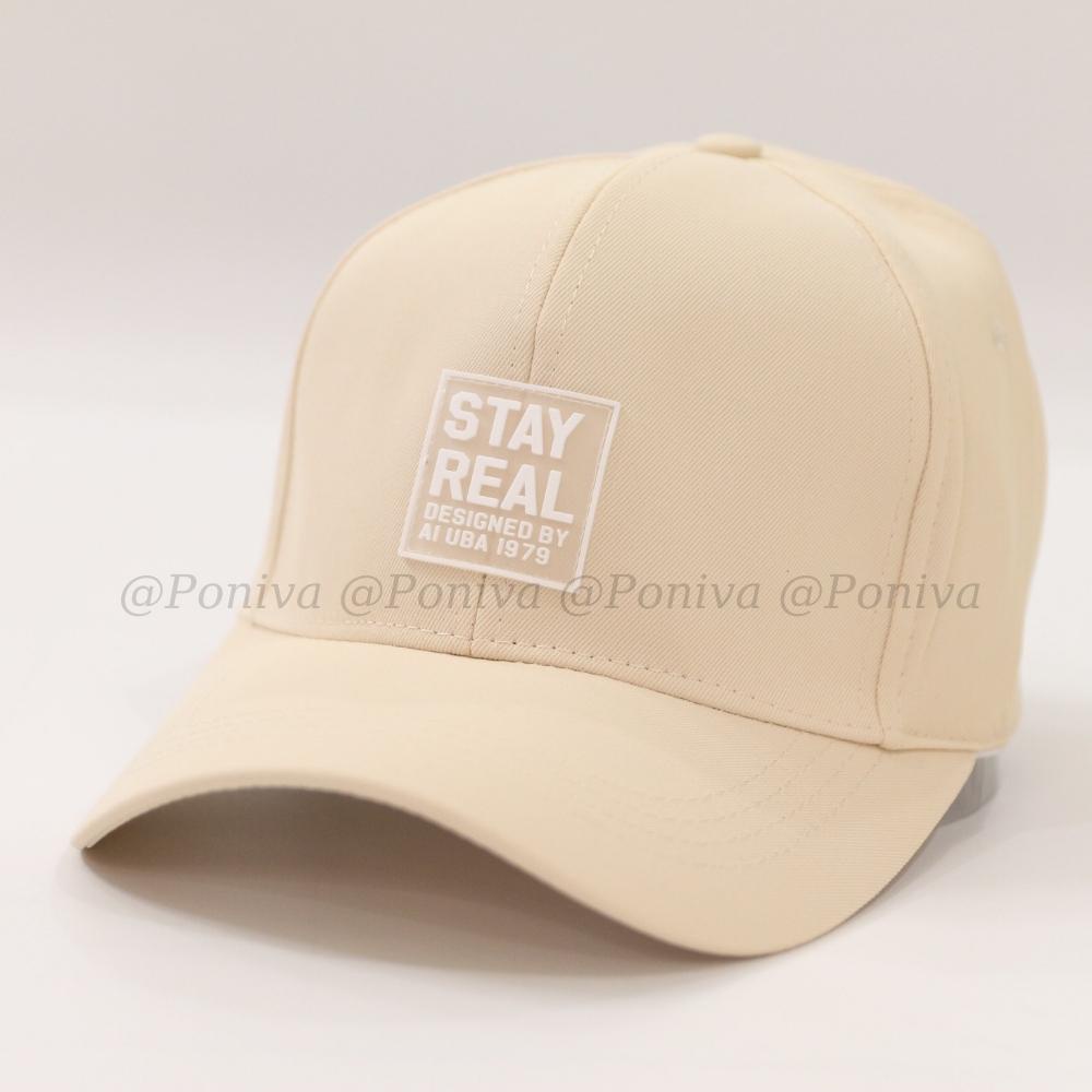 Mũ lưỡi trai ❤️Nón kết phối tem cao su non in stay real chất kaki cao cấp form unisex phong cách Ulzzang PONIVA siêu hot