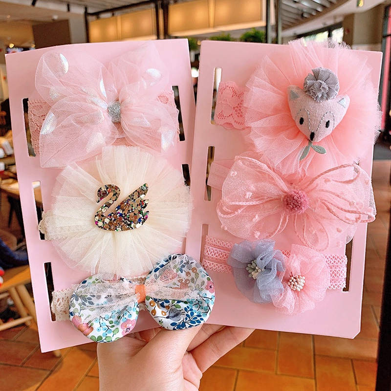 Set 3 Băng Đô Nơ Xinh Xắn Dành Cho Bé Gái