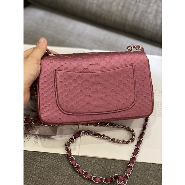 Túi xách cn da trănn thật size 20 si tuyển