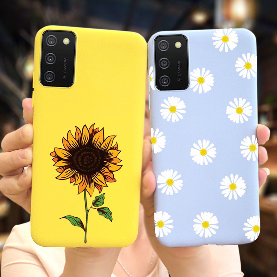 Ốp điện thoại in hình hoa hướng dương cho Samsung Galaxy A03S 2021 SM-A037F