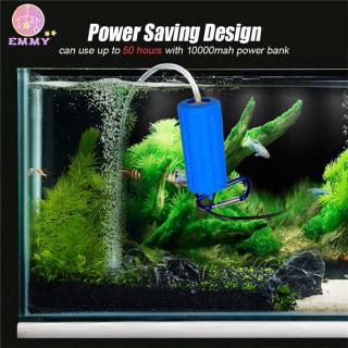 Máy bơm oxy mini cổng USB linh hoạt tiết kiệm năng lượng cho bể cá