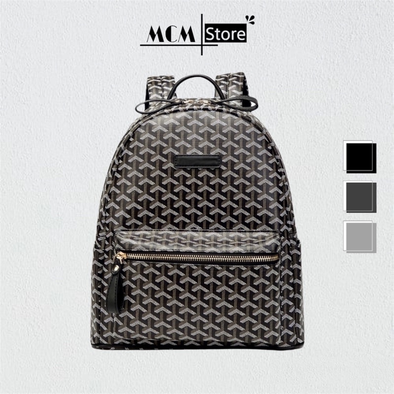 Balo Da Đi Học Edmon Maison , Balo MCM Store Cao Cấp Có Ngăn Đựng Vừa Laptop