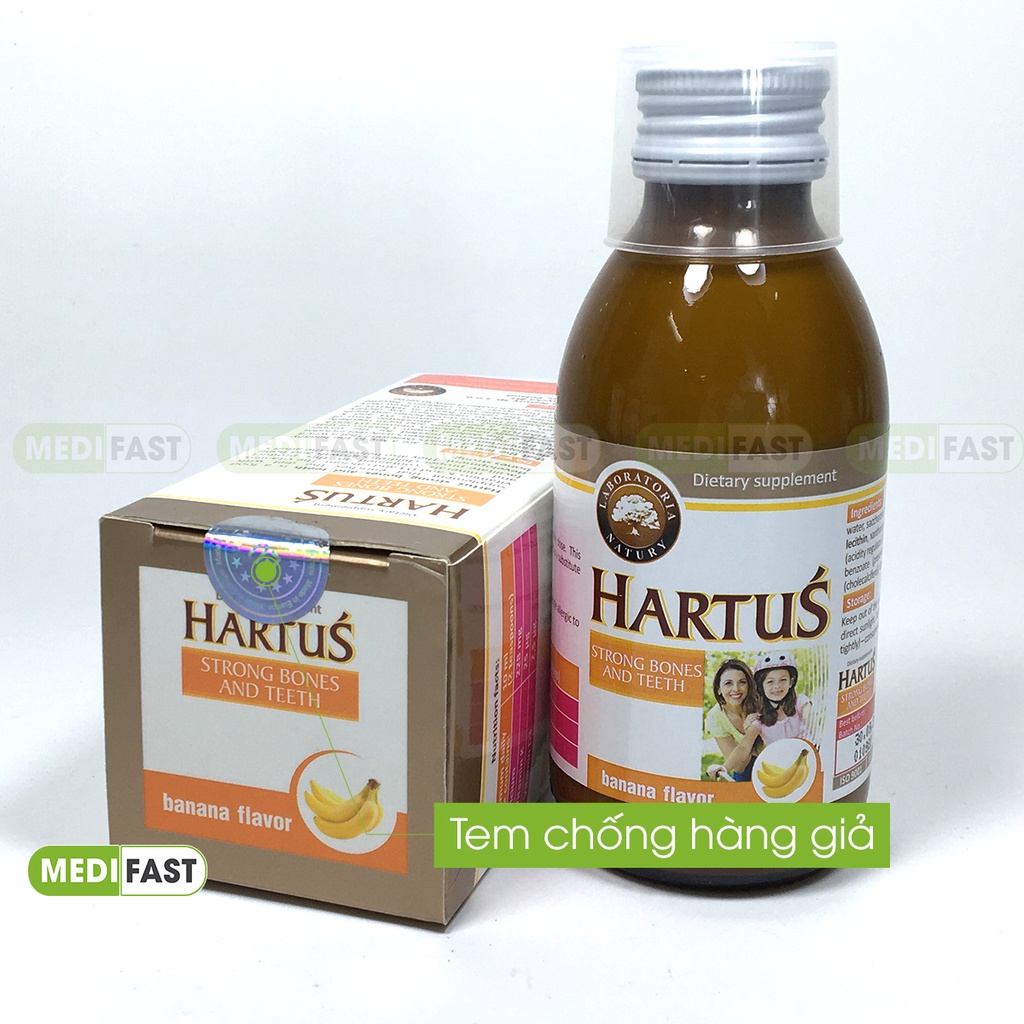 Canxi cho bé Hartus - thêm D3 và vitamin K2 giúp bé dễ hấp thu canxi tăng chiều cao tối đa -Hatus cho bé từ 4 tháng tuổi