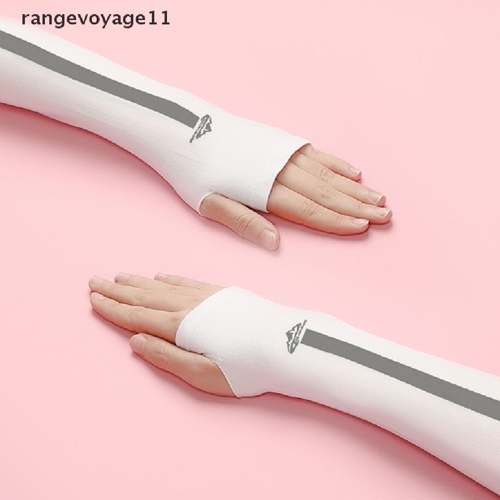 Găng tay hở ngón chống nắng tia UV bằng lụa lạnh mới