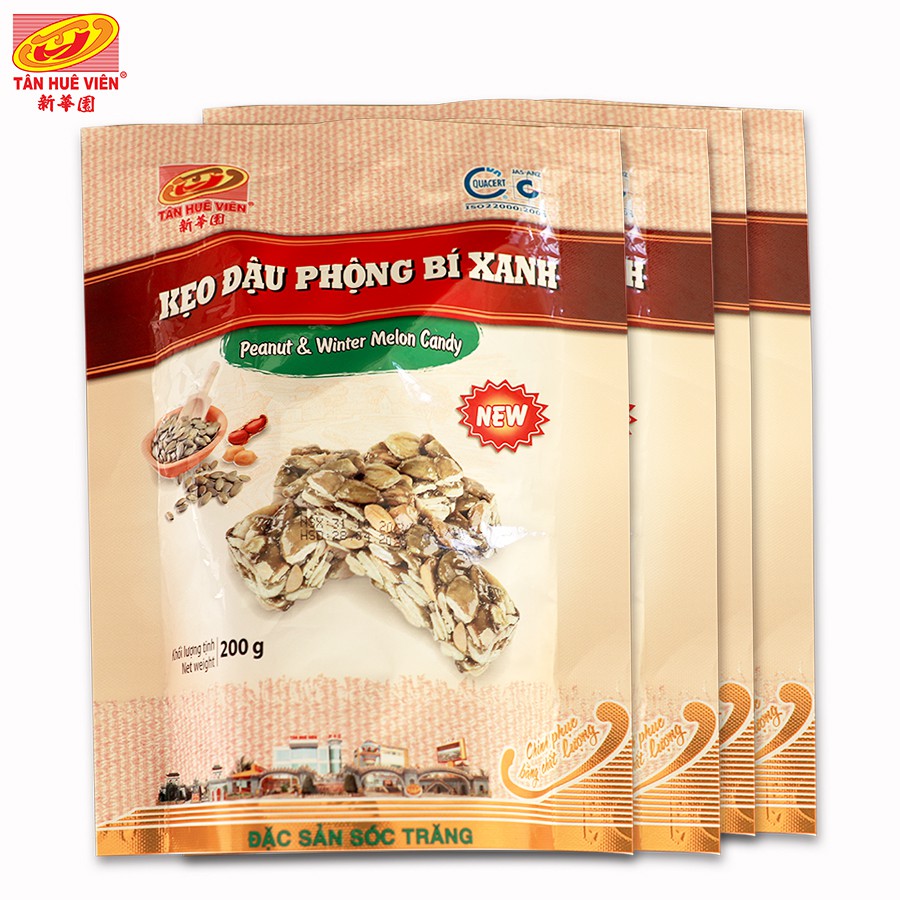 Kẹo đậu phộng bí xanh Tân Huê Viên 200gr