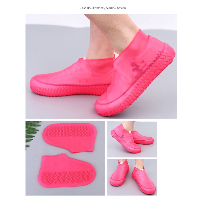 Vỏ Bọc Giày Đi Mưa Bằng Cao Su Chống Trượt Chống Thấm Nước Có Thể Tái Sử Dụng