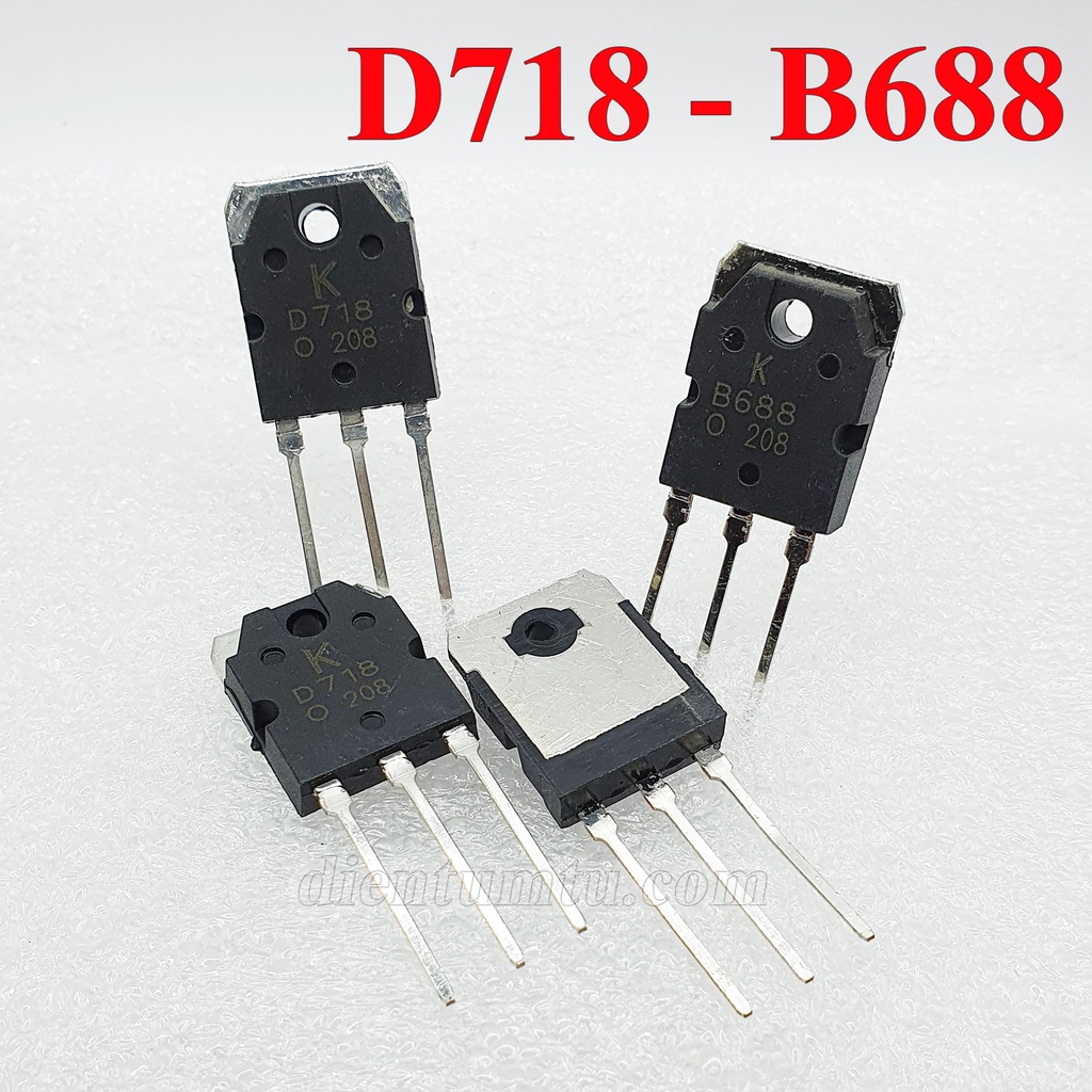Sò công suất - Transistor D718 - B688 Hàng mới - chân dài