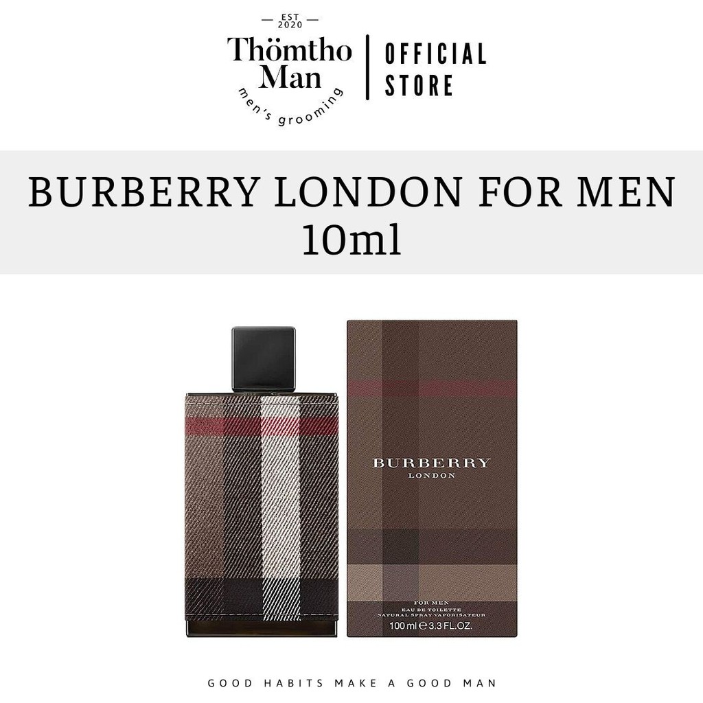 [Mã THOMPAR22 giảm 10% đơn 150K] Nước hoa nam Burberry London For Men 10ml | BigBuy360 - bigbuy360.vn