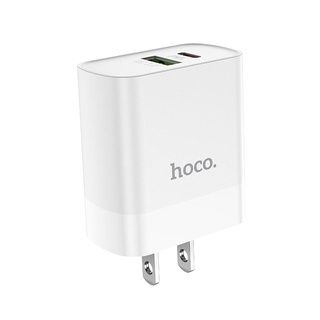 Cốc sạc nhanh Hoco C80 18W (QC 3.0, PD) 2 cổng sạc cho Iphone và Android (chính hãng,BH 6T)