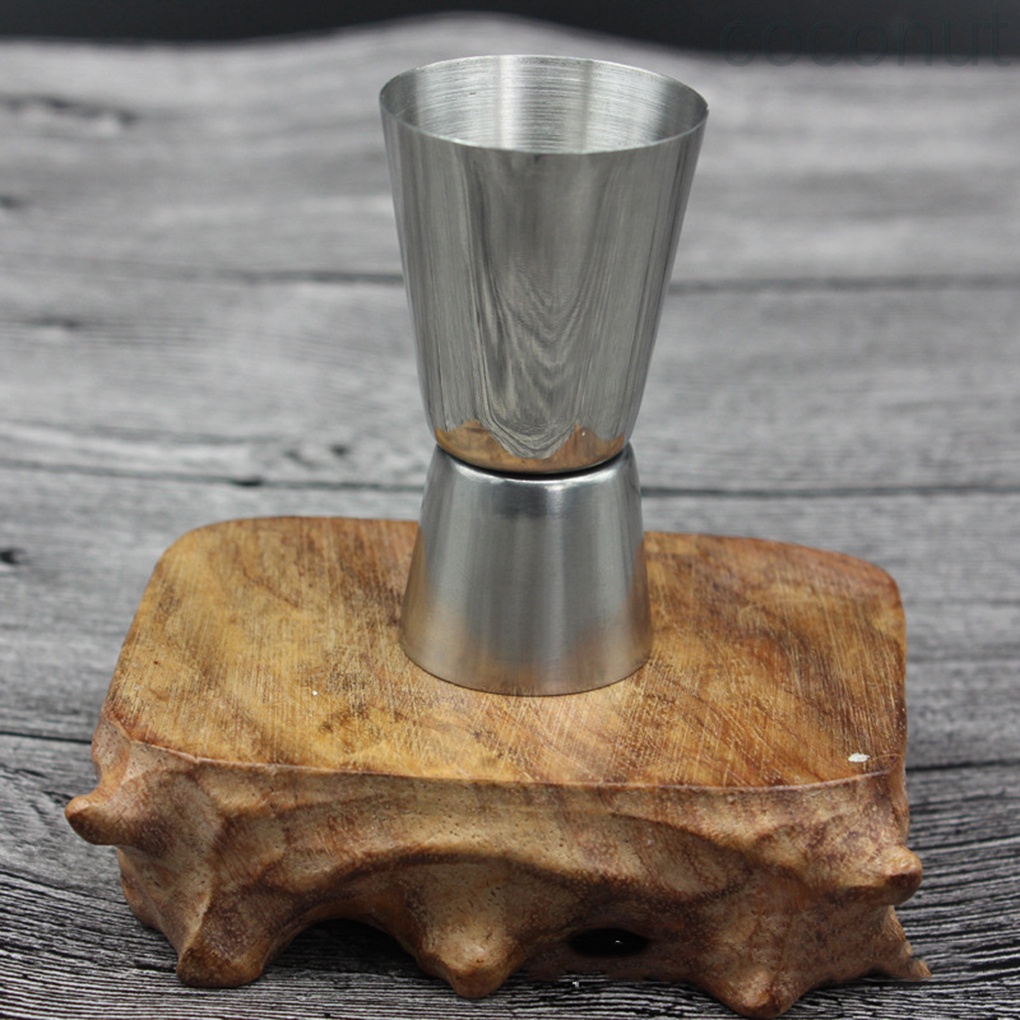 Cốc Đo Lường Hai Đầu Bằng Thép Không Gỉ 25 / 50ml Dùng Pha Chế Đồ Uống