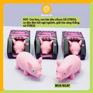 Đồ chơi xả stress, Con heo, con lợn dẻo silicon, co dãn đàn hồi ngộ nghĩnh, giải tỏa căng thẳng [ Hot ]