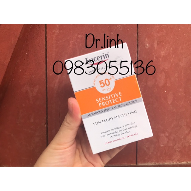 Kem chống nắng eucerin Sun fluid mattifying