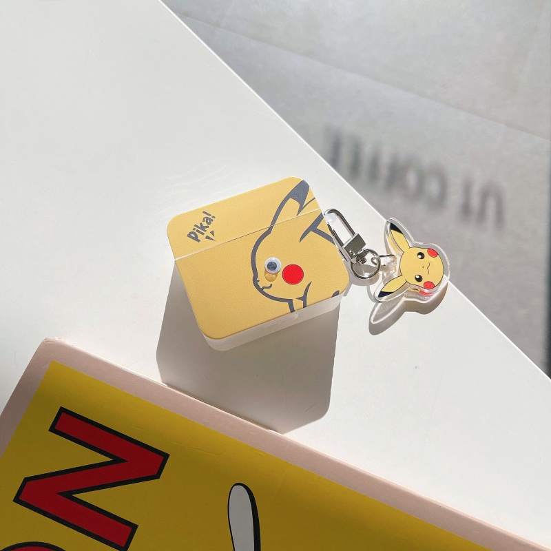 Vỏ Bảo Vệ Hộp Sạc Tai Nghe Apple AirPods 1 2 3 Pro Hình Pikachu Dễ Thương