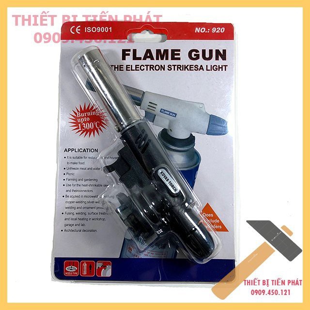 Dụng Cụ Khò Đen Flame Gun No.920 Loại Xịn Có Nút Mồi Tự Động (Chính Hãng)