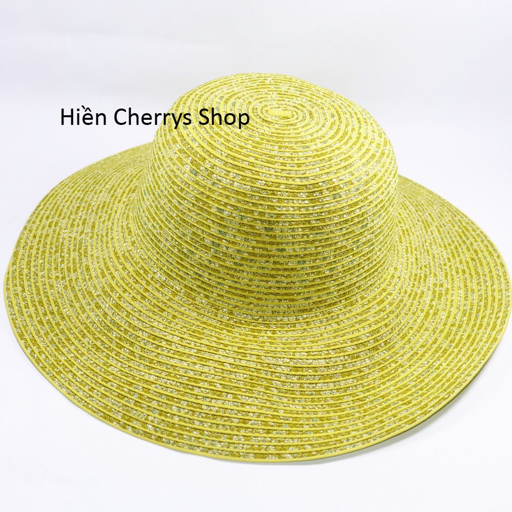 Nón bo nữ vành rộng 11 cm, vòng đầu 56 cm - chất liệu vải cói đẹp thích hợp cho chị em phụ nữ