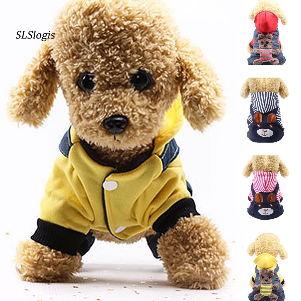 Áo Khoác Có Nón Và Quần Yếm Giữ Ấm Mùa Thu Đông Cho Thú Cưng