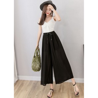 SALE QUẦN ỐNG RỘNG VOAN NƠ