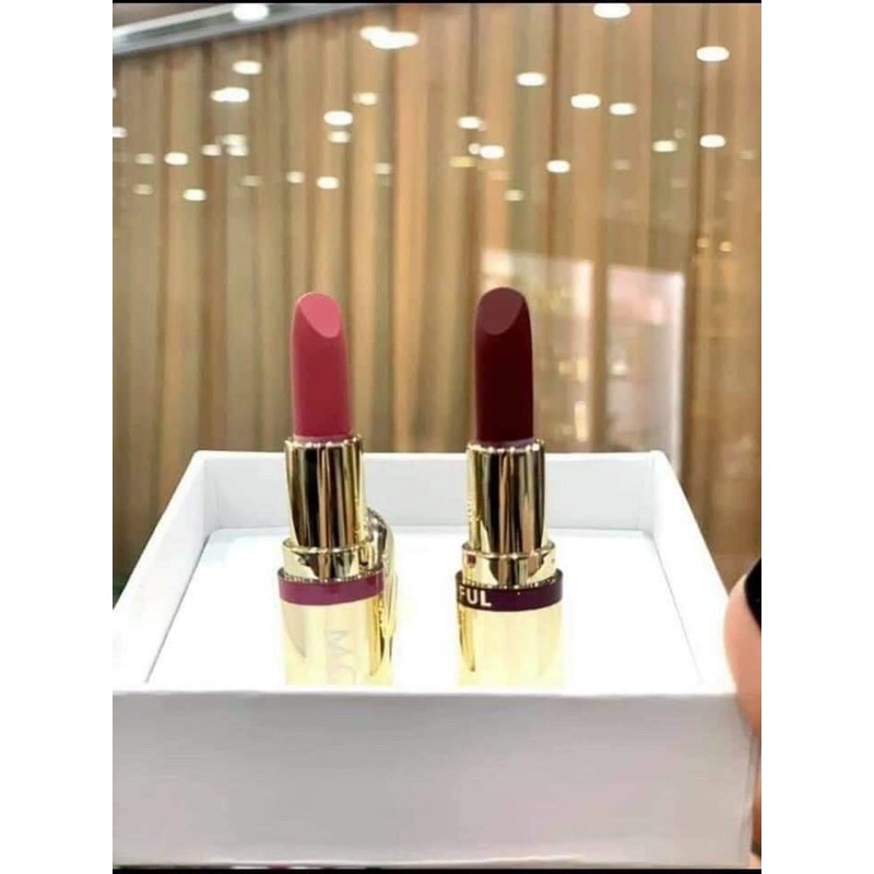 Set 2 son mini Golden Gift MOI chất mềm mịn môi có hộp tặng kèm | BigBuy360 - bigbuy360.vn