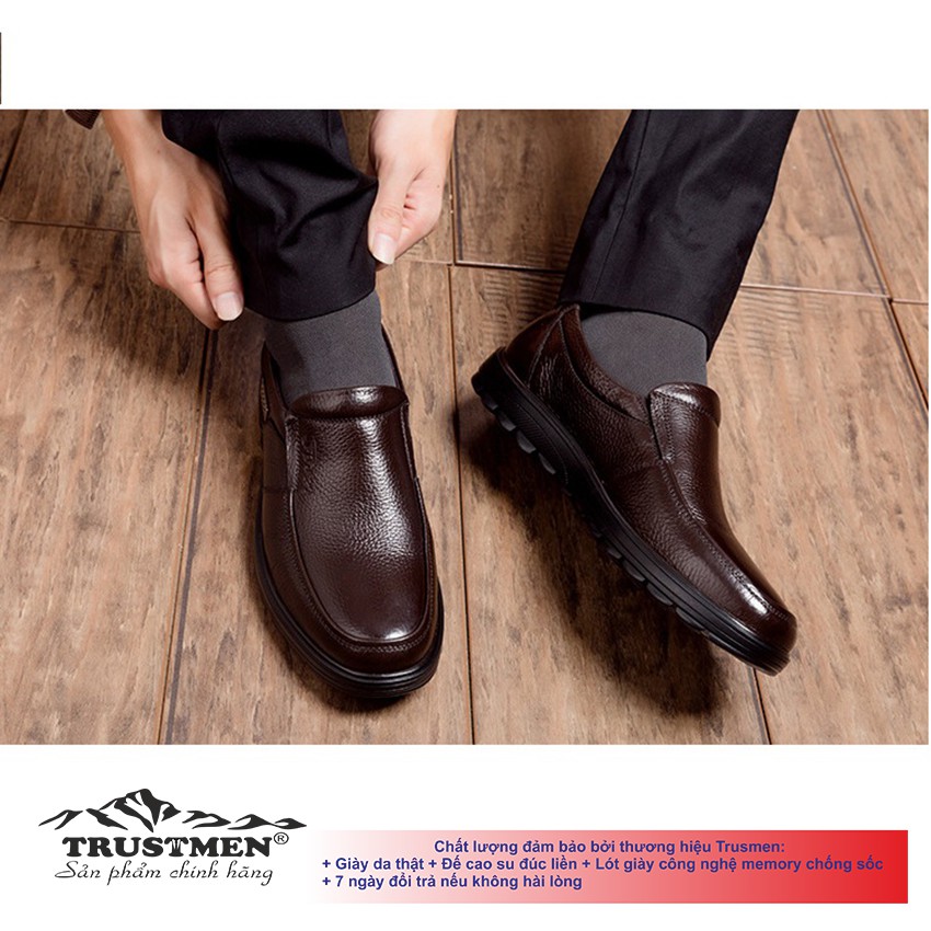 Giày nam công sở giày tây nam cho doanh nhân Trustmen GLG055 Cuocsongvang
