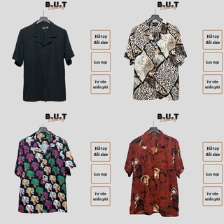 COMBO Áo sơ mi họa tiết quần short trơn mềm dành cho nam nữ | BUTCLOTHING