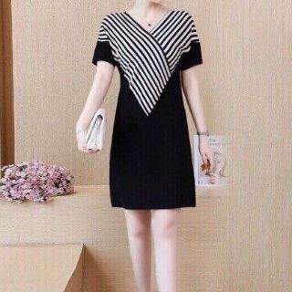 ĐẦM SUÔNG PHỐI SỌC CÓ TÚI