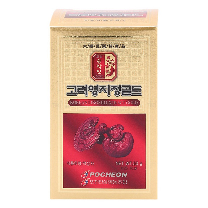 [ Hàng Xịn ] Cao Linh Chi Pocheon Hàn Quốc, Hộp Giấy 5 Lọ * 50g, Giúp Thải Độc, Ổn Định Huyết Áp Và Nâng Cao Sức Khỏe