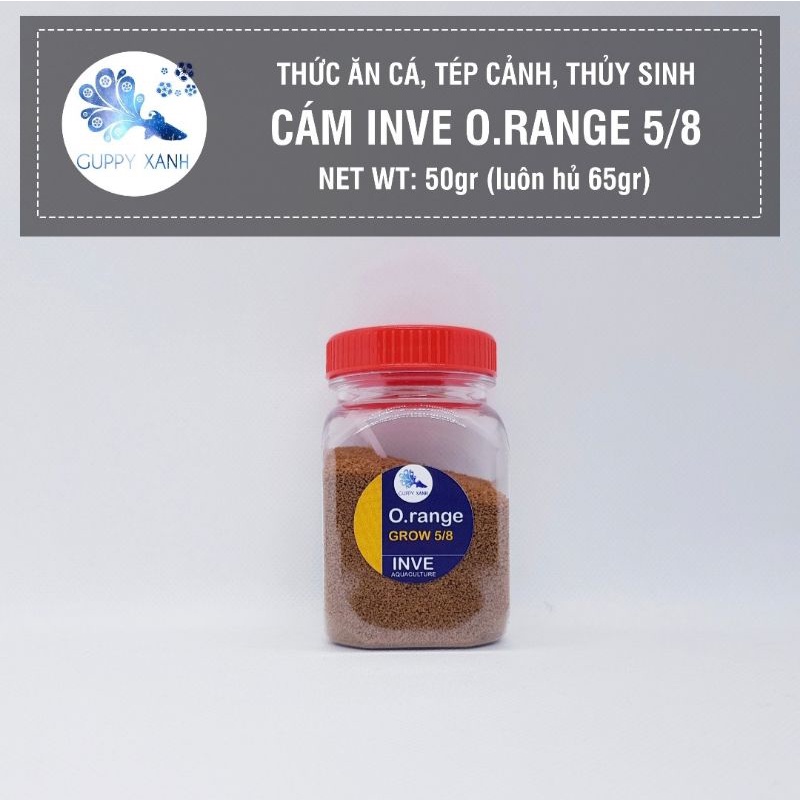 Thức ăn cá inve O.range thế hệ mới - Cám inve Orange 1/2 2/4 3/5 5/8